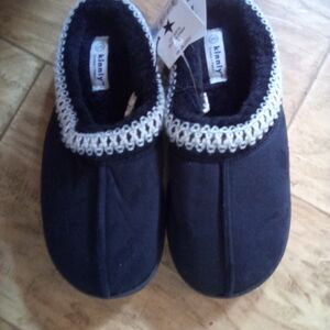 Kids Black Slippers